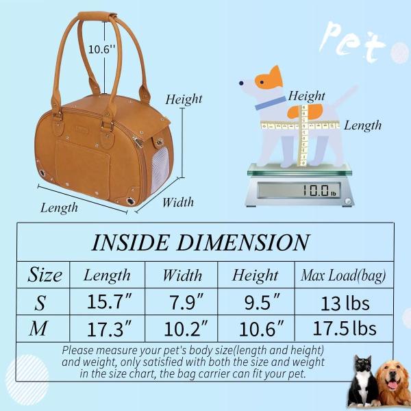 сумка кота собаки перемещения 45L портативная мягкая проложенная кожаная складная