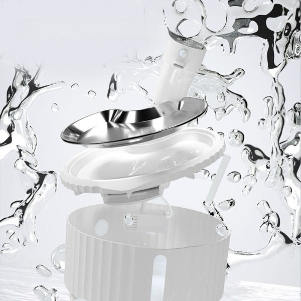 Dispensadores de agua para mascotas con base de acero inoxidable y llenado automático, cuenco para perros personalizable