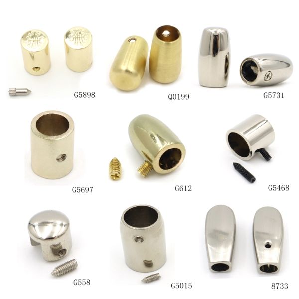 Metal Accessories Tassel Cap Hook Hardware Round Carabiner Spring O Ring with Tassel Cap End