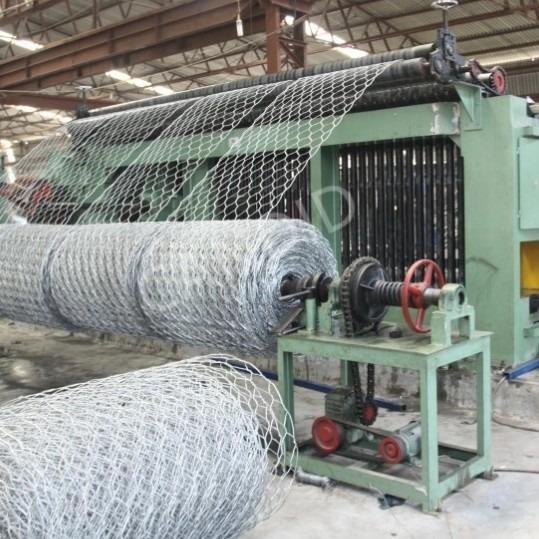 80 X 100 Mm Hexagonal Gabion Basket / Galvanized Hexagonal Wire Netting 2 X 1 X 1 M