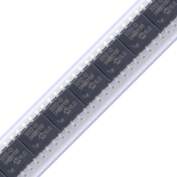 MCP3202-CI/SN 2.7V Dual Channel 12-Bit A/D Converter With SPI Serial Interface
