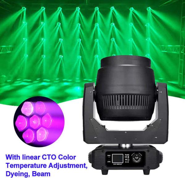 Project Installation 300w Moving Head RGBW 4in1 Wash Effect LED Lights for Wedding Stage