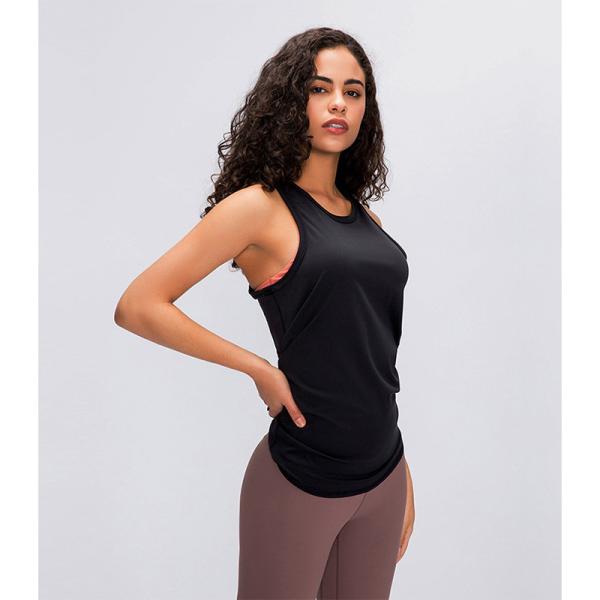 Верхние части йоги дам кожи дружелюбные перевязывают задние свободные безрукавные верхние части танка йоги