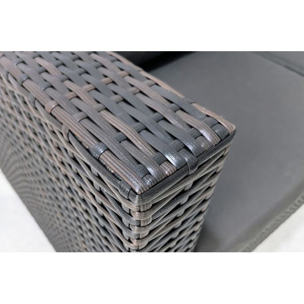 8 Pieces Set All-Weather PE Rattan Sectional Sofa Set Outdoor L-Shaped Wicker Conversation Set with Coffee Table