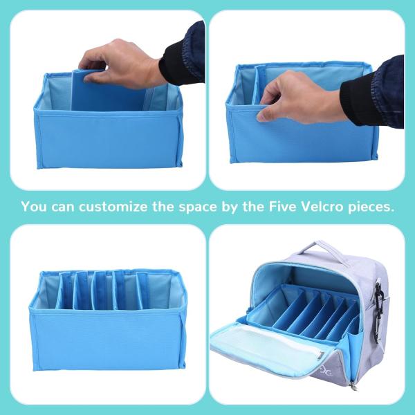 Almacenamiento Bolso para bolígrafos de marcador Pincelas de lápiz de colorear Libros Arte y artesanía Suministros Herramientas Cosméticos, hasta 130 bolígrafos