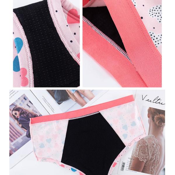 6x 3x Teen Period Underwear 9 Year Old Leak Proof 4 Layer Absorbent Cotton Crotch
