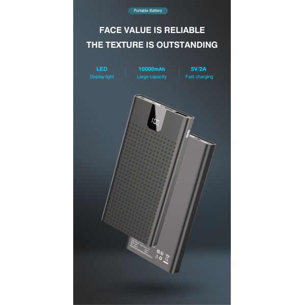 Electronics Power Bank Fast Charging Slim Portable Charger 10000mAh 5V/2A