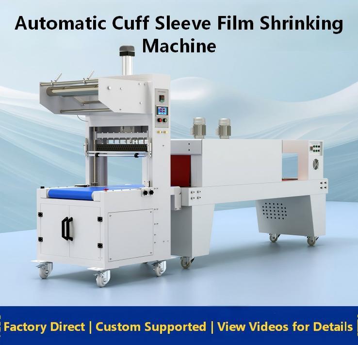 Fully Automatic Electric Heat Shrink Film Packaging Machine Sleeve-type Sleeve for Cartons Mineral Water Bottles Cans PE Film