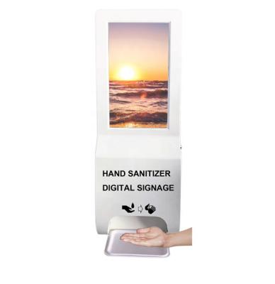 Plein affichage fixé au mur de la publicité de magasin de détail de HD 1080P avec le distributeur désinfectant de mousse de gel de la main 3000ml