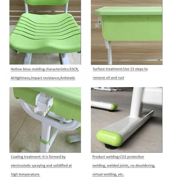 Children/Kids Plastic Desk and Chair Set for School Study ISO9001 ISO14001 Certified