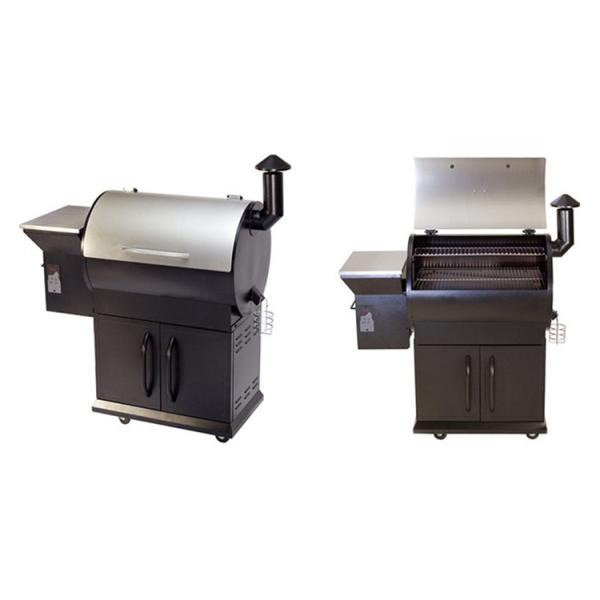 Outdoor Trolley Cooking Wood Pellet Bbq Grill For Panic Barbecue Smokers With CE Certificate