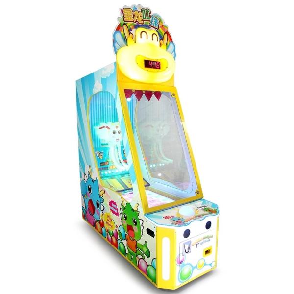 Golden Dragon Spit Beads Kids Lottery Coin Operated Game Machine 110V/220V