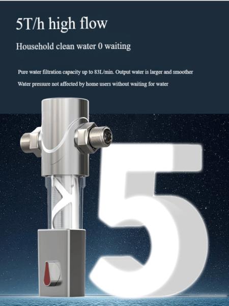 Wall Mount Sediment Water Filter System 40 Microns for Household Tap Water
