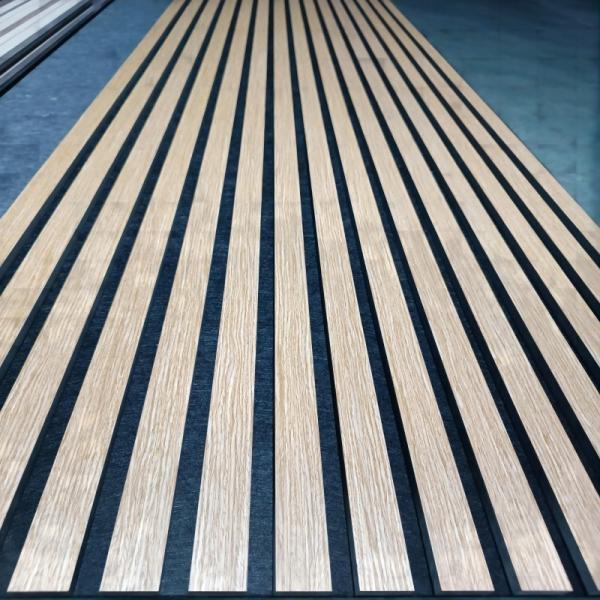 High Density PET Wood Acoustic Slat Panels 1220*2440mm Standard Size