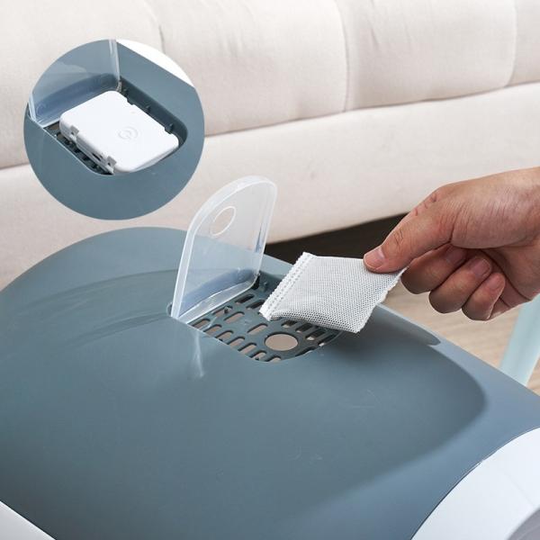 Receptor de residuos cajas de basura inteligentes para mascotas impermeable para adultos mayores control de olores