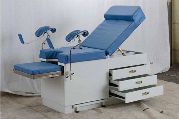 Clinic Gynecological Obstetric Examination Table With Drawers OEM