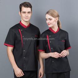 OEM Service Restaurant Costume Bar Kitchen Women Fitted Chef Coat