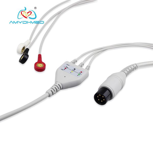 Medical ECG Cables And Leadwires Compatible Goldway Durable TPU Material