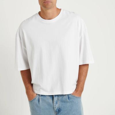 camiseta gráfica cortada em quadrado preto camiseta masculina peso pesado camiseta de algodão cortada em caixa corta camiseta de manga curta