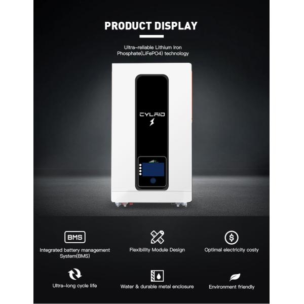 IP65 Литий-железофосфатная домашняя батарея для хранения энергии на борту