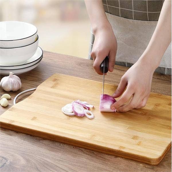 Мини Multi доска цели 20x20CM естественная бамбуковая прерывая для овощей и плодов