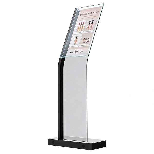 30 Inch Custom Floor-Standing Transparent OLED Display Unit for Supermarket and Exhibition Advertising