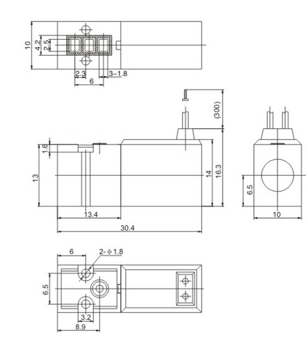 10mm 15mm 3/2 миниатюрных клапанов соленоида 1.3W 24VDC для пневматической автоматизации тканья и вязать