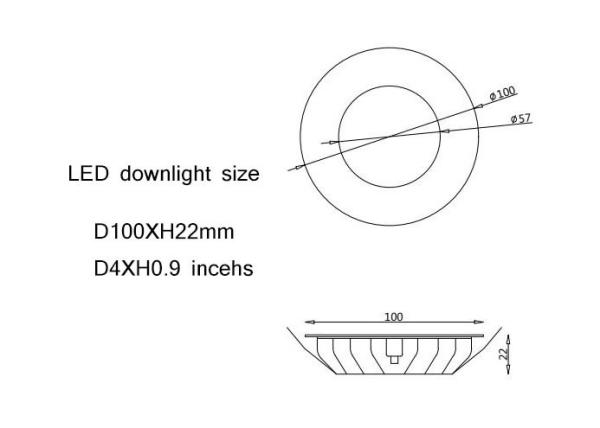 3W Cool White RV Boat Recessed Ceiling Light Super Slim LED Panel Light Aluminum Downlights