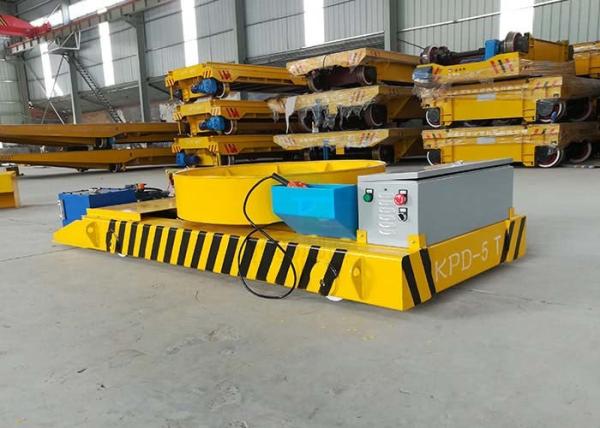 5t  Capacity Motorized Steerable Transport Platform For Netherlands Machinery Parts Plant