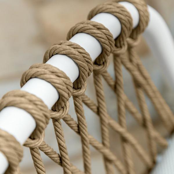 Mail Packing N Modern Design Outdoor Furniture with Back Support and Rope Detail