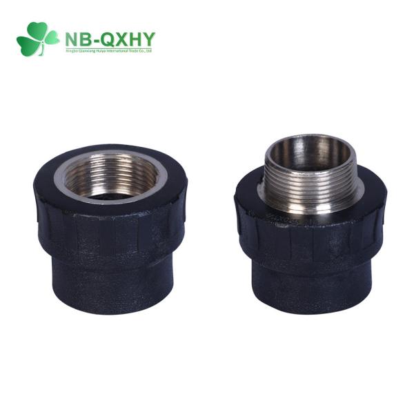 SDR11 PE raccords de tuyaux d'eau HDPE 90 degrés fil coude avec 150psi pression nominale