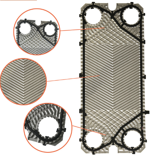 M10m Plates SS316 0.5mm For Plate Heat Exchanger Spare Parts