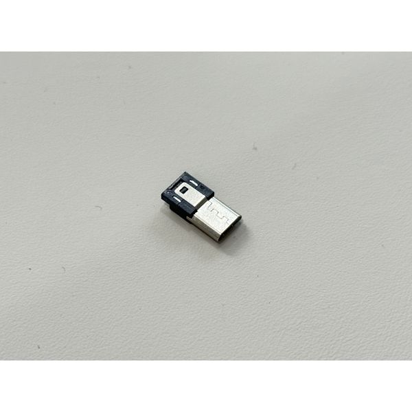 Micro-USB Male Molding Cable-End Connector | 5-Pin to 4-Pin Cut Wire | Gold-Plated G/F | Electrical Wire Terminal Cable Connector