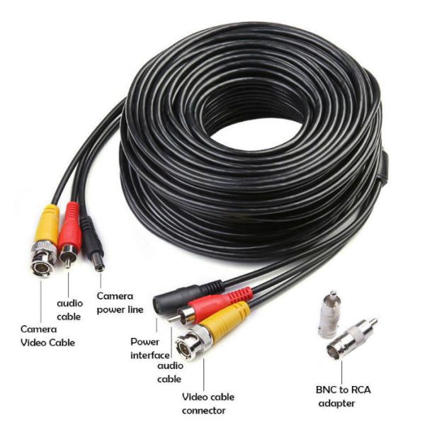 Professional PVC Jacketed CCTV Video/Power/Audio Extension Cable for Telecommunication