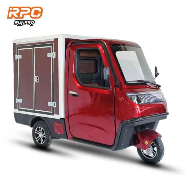 Front 3.50-10 Rear 4.00-10 1kw 2.5kw Tricycle Motorcycle with 1 Seat and 3 Wheels