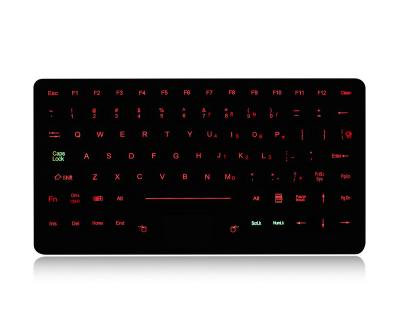 Teclado retroiluminado industrial do silicone IP65 com o Touchpad selado para o computador
