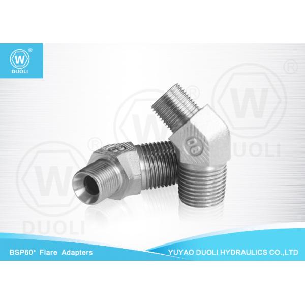 45° coude cône évasé hydraulique Seat des ferrures de fil masculin de BSP/BSPT