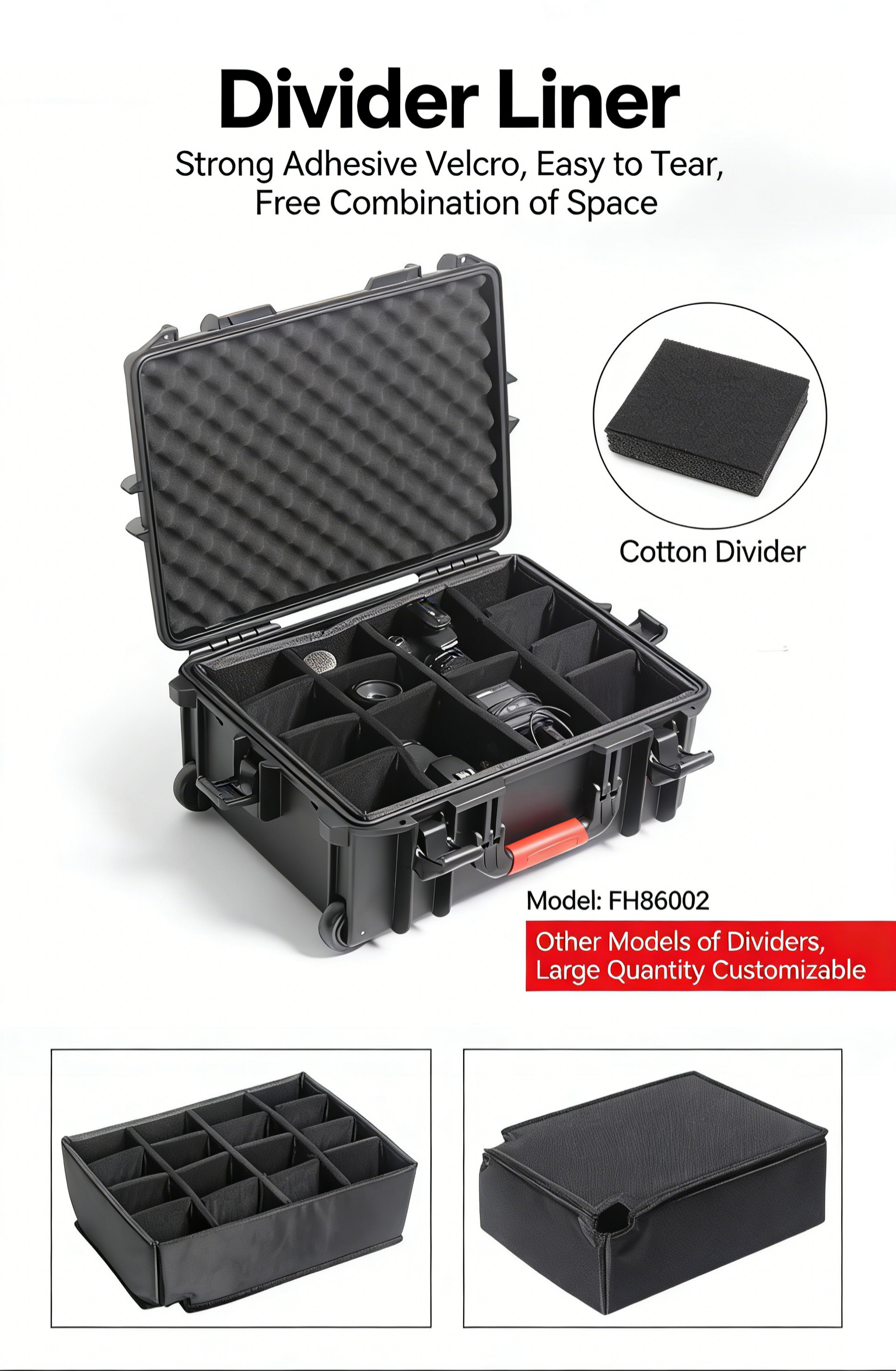 Portable Plastic Safety Case Multi-Functional Waterproof And Shockproof