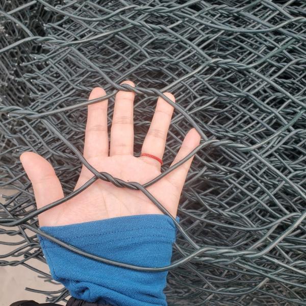 Galfan Wire 2.7mm Metal Gabions Basket Cage Construction Black Finish