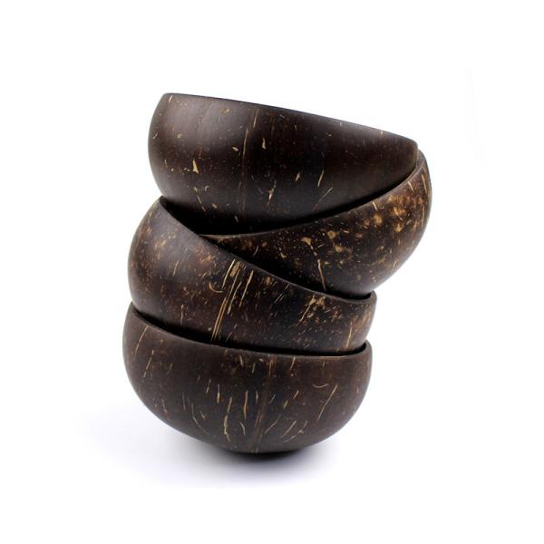 Height 4.5-6.5cm Reusable and Washable Decorative Bowl Lacquered Organic Coconut Bowls