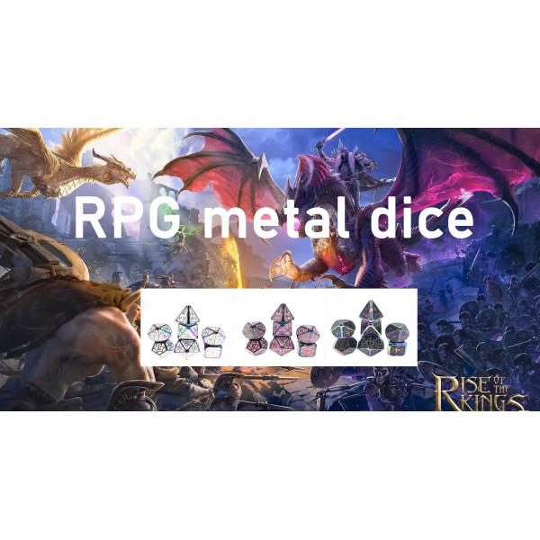 OEM Metal Dice Sets Nontoxic Bulk RP Hand Polyhedron For Savage World