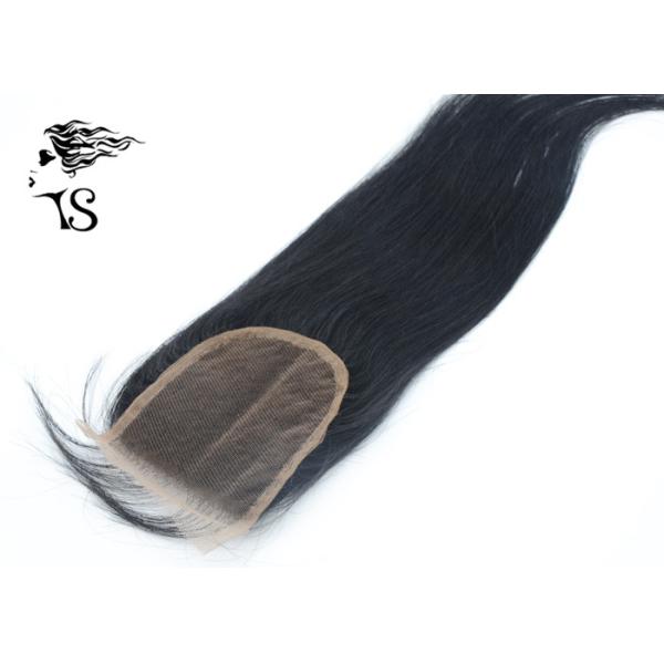 Silky Straight 4x4 Lace Frontal Closure With Hand Tied Swiss Lace For Black Women