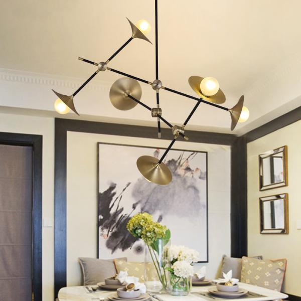 Modern Nordic Pendant lamp Gold Trumpet Lamp Vintage Retro Horn delightfull sputnik chandelier(WH-MI-212)
