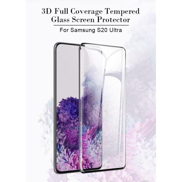 Полное покрытие 3D 9H Samsung S20 ультра закалило протектор