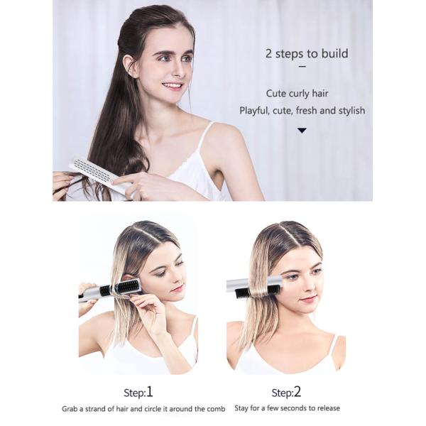 MCH Heating Straightening And Curling Brush Anti-Scalding Design New Hair Dryer