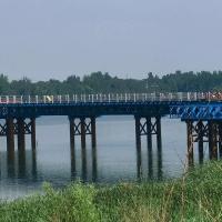 GB Q235 Prefabricated Steel Truss Bridge Panel Size 3000mm*1400mm