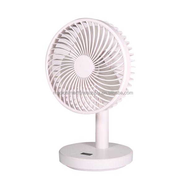 Silk Screen Printed Plastic Table Fan for Bathroom and USB Air Circulation System