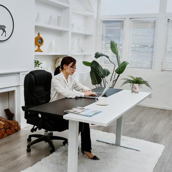 Suppliers Provide Professional White Wooden Office Desk with Multi-Function Design