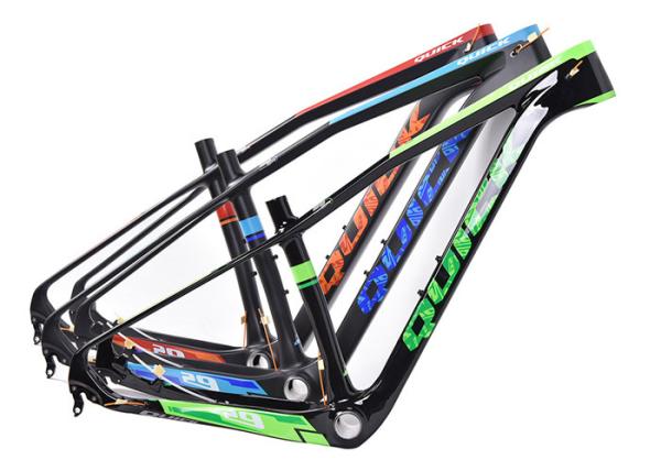 29ER Lightweight Full Carbon MTB Frame V29 de Mountain Bike 15.5 /17.5/19/21 BB92 Conical, poste de assento 31.6mm Peso 1270g