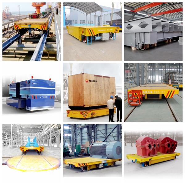 Heavy Duty Motorized Transfer Trolley Heat - Resistant For Chemical Industry